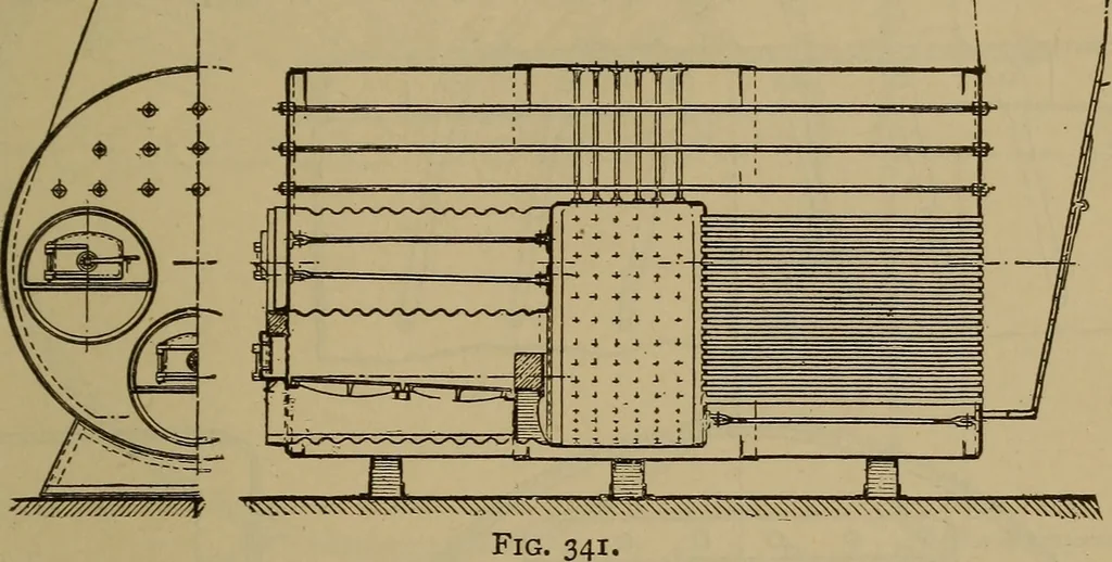 An illustration from The mechanical engineering of power plants, 1897, leaf 446