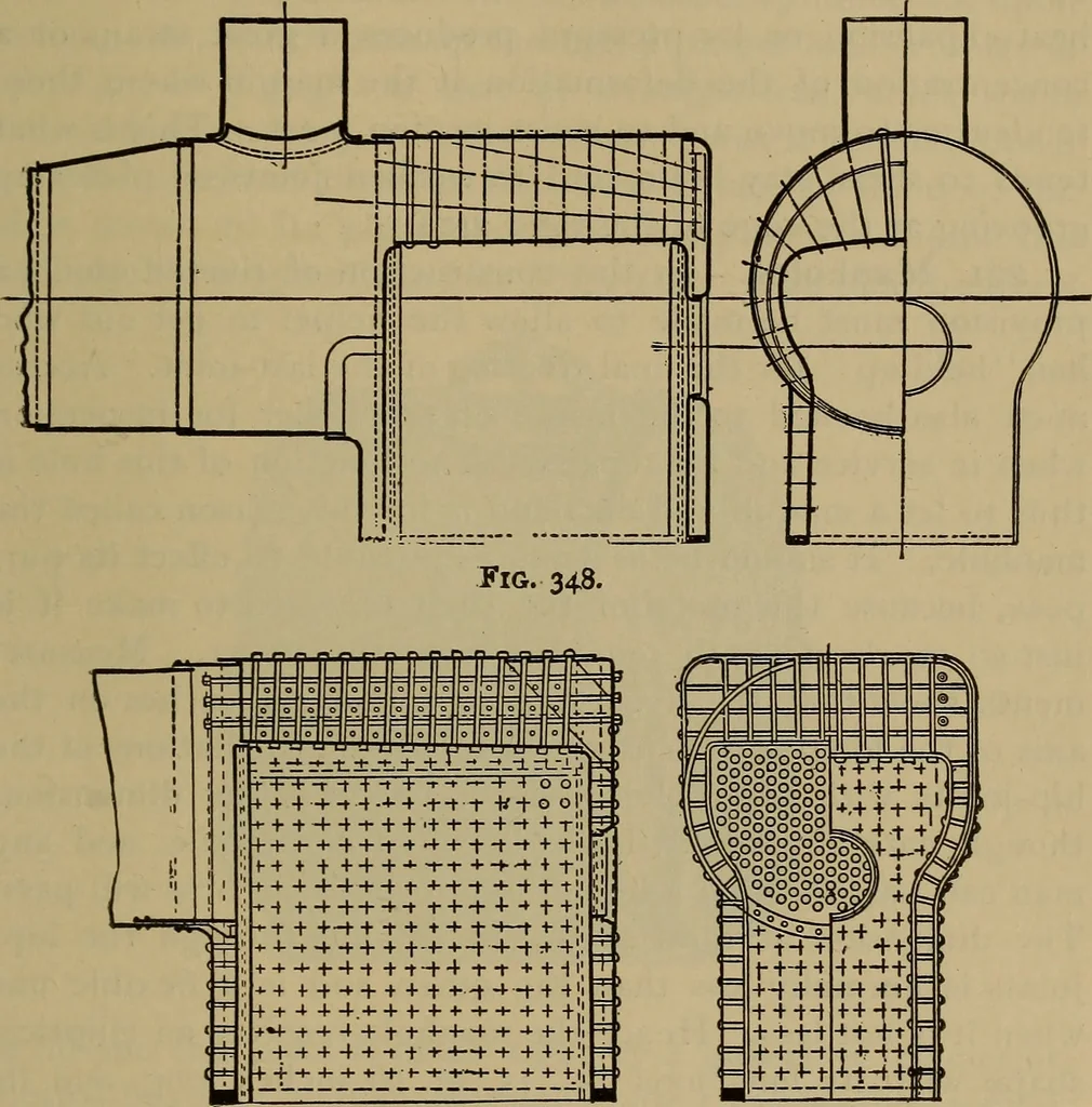 An illustration from The mechanical engineering of power plants, 1897, leaf 452