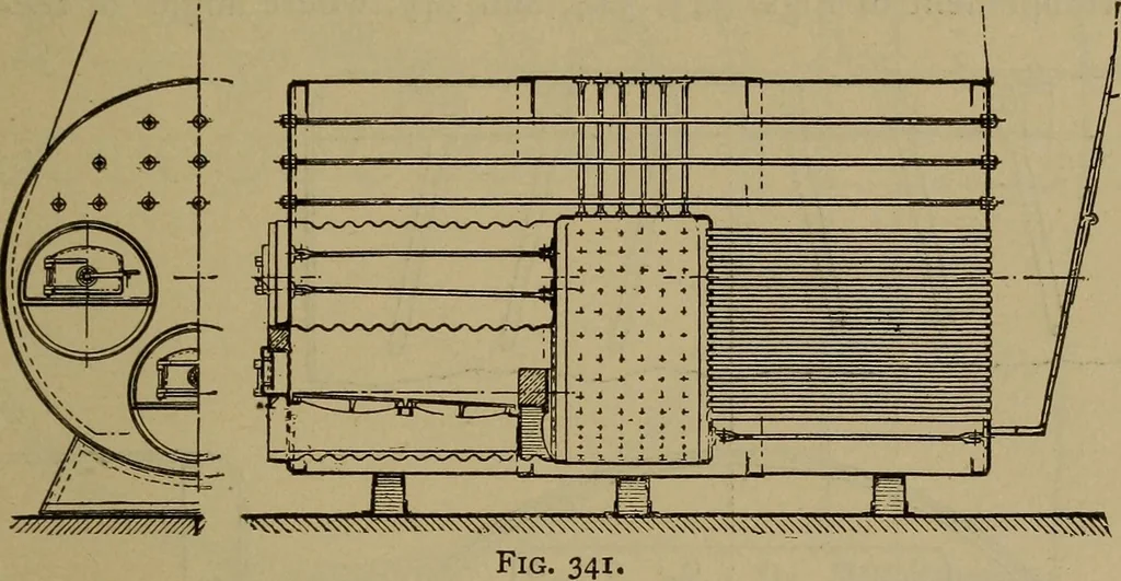 An illustration from The mechanical engineering of power plants, 1906, leaf 464