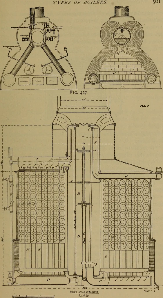 An illustration from The mechanical engineering of power plants, 1906, leaf 556