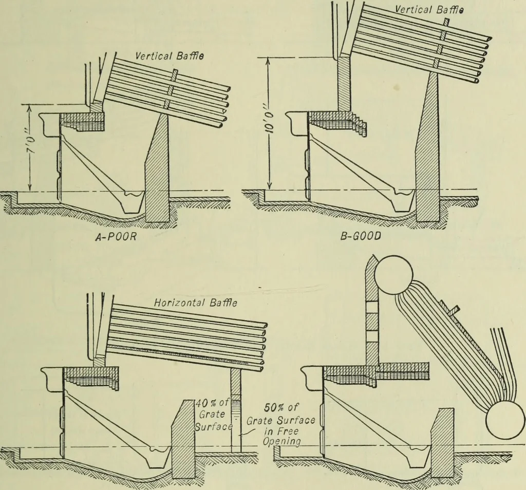 An illustration from Mechanical equipment of buildings; a reference book for engineers and architects, 1916, leaf 104