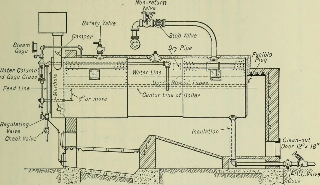 An illustration from Mechanical equipment of buildings; a reference book for engineers and architects, 1916, leaf 116