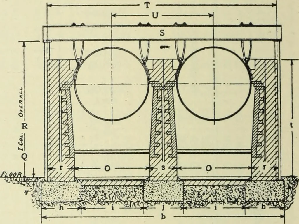 An illustration from Mechanical equipment of buildings; a reference book for engineers and architects, 1916, leaf 121