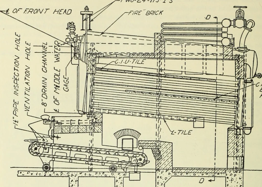 An illustration from Mechanical equipment of buildings; a reference book for engineers and architects, 1916, leaf 125