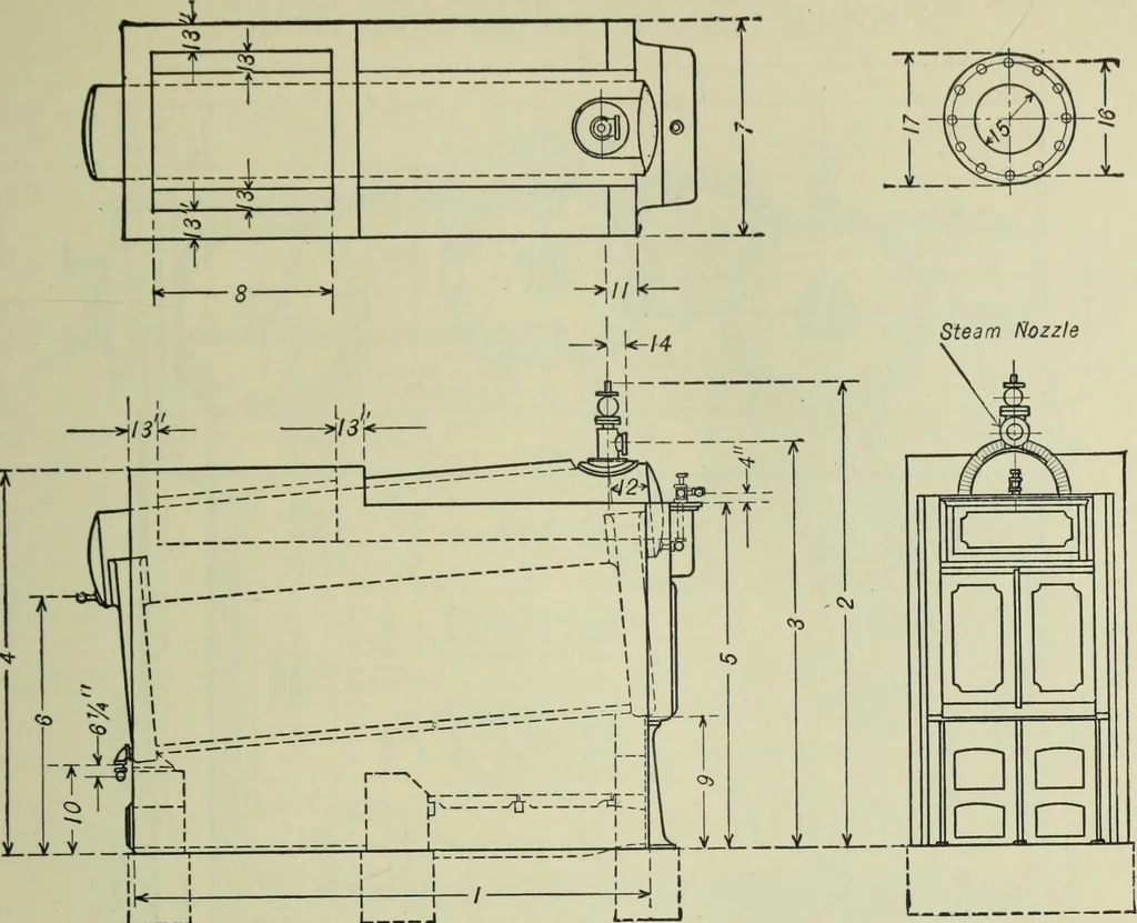 An illustration from Mechanical equipment of buildings; a reference book for engineers and architects, 1916, leaf 130