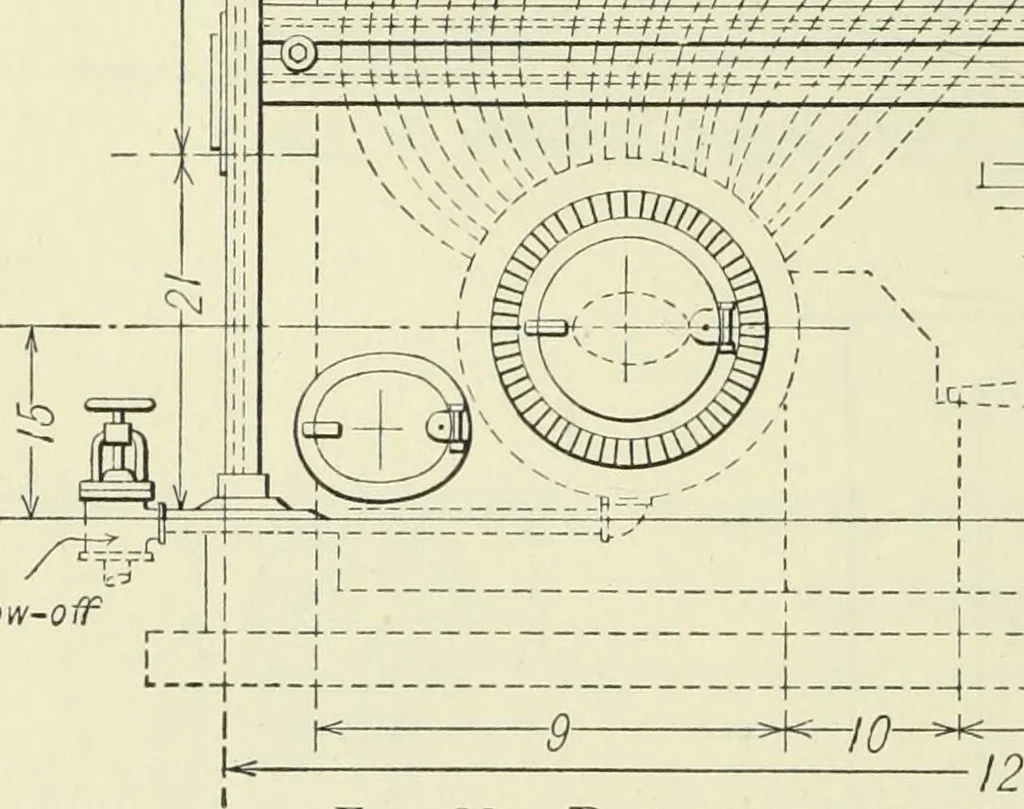 An illustration from Mechanical equipment of buildings; a reference book for engineers and architects, 1916, leaf 131