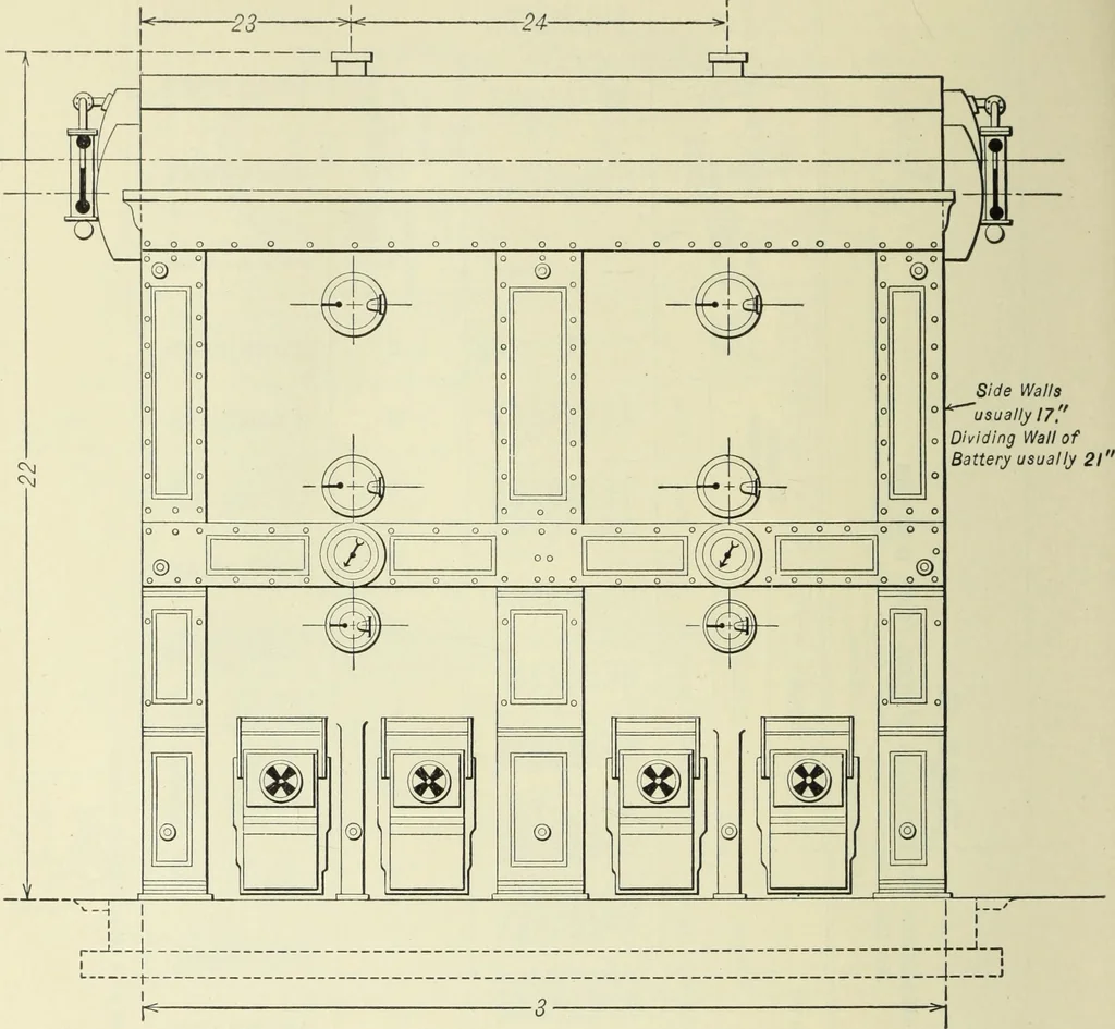 An illustration from Mechanical equipment of buildings; a reference book for engineers and architects, 1916, leaf 133