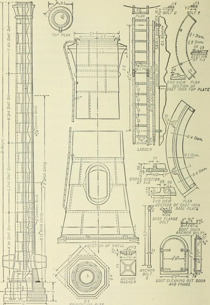 An illustration from Mechanical equipment of buildings; a reference book for engineers and architects, 1916, leaf 187