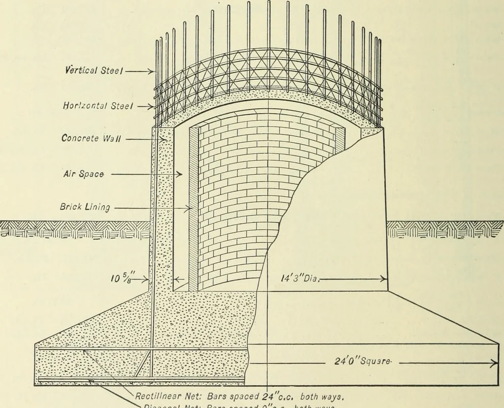 An illustration from Mechanical equipment of buildings; a reference book for engineers and architects, 1916, leaf 207