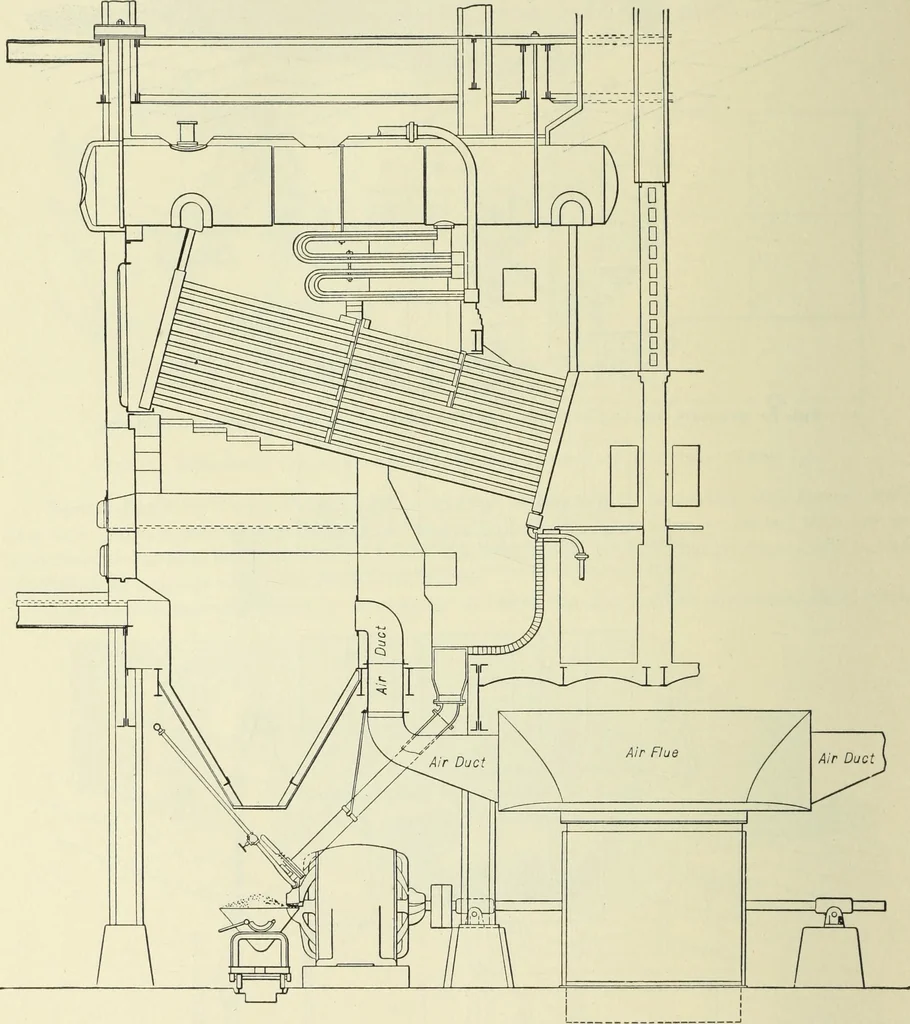 An illustration from Mechanical equipment of buildings; a reference book for engineers and architects, 1916, leaf 217