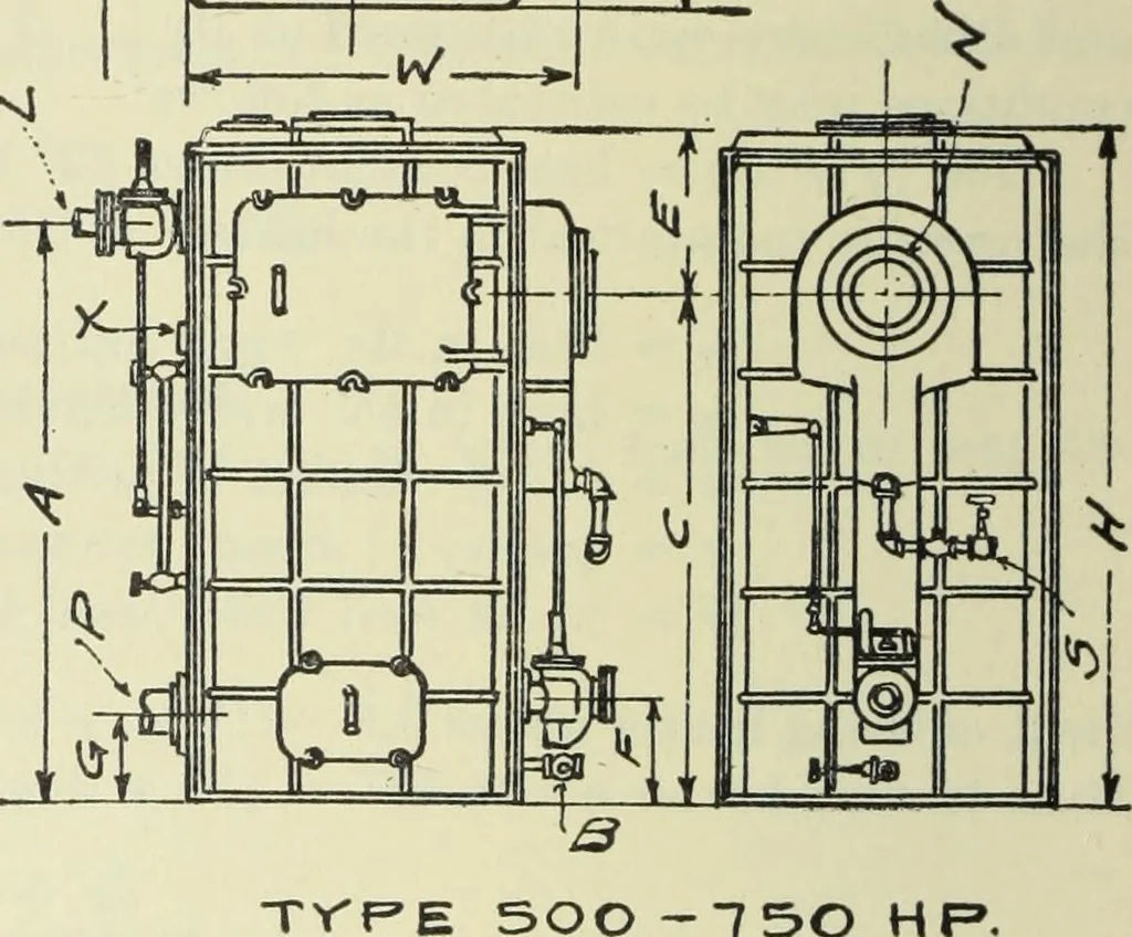 An illustration from Mechanical equipment of buildings; a reference book for engineers and architects, 1916, leaf 227