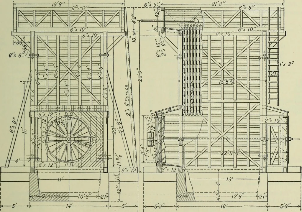 An illustration from Mechanical equipment of buildings; a reference book for engineers and architects, 1916, leaf 482