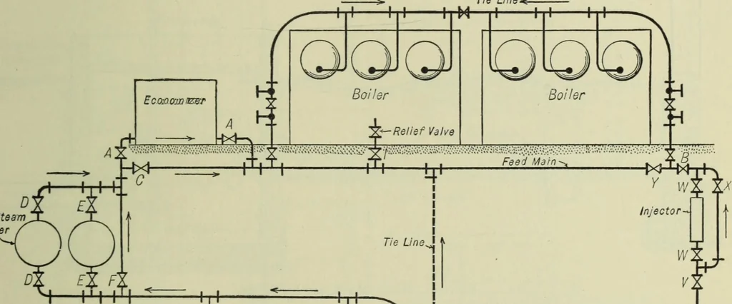 An illustration from Mechanical equipment of buildings; a reference book for engineers and architects, 1916, leaf 570