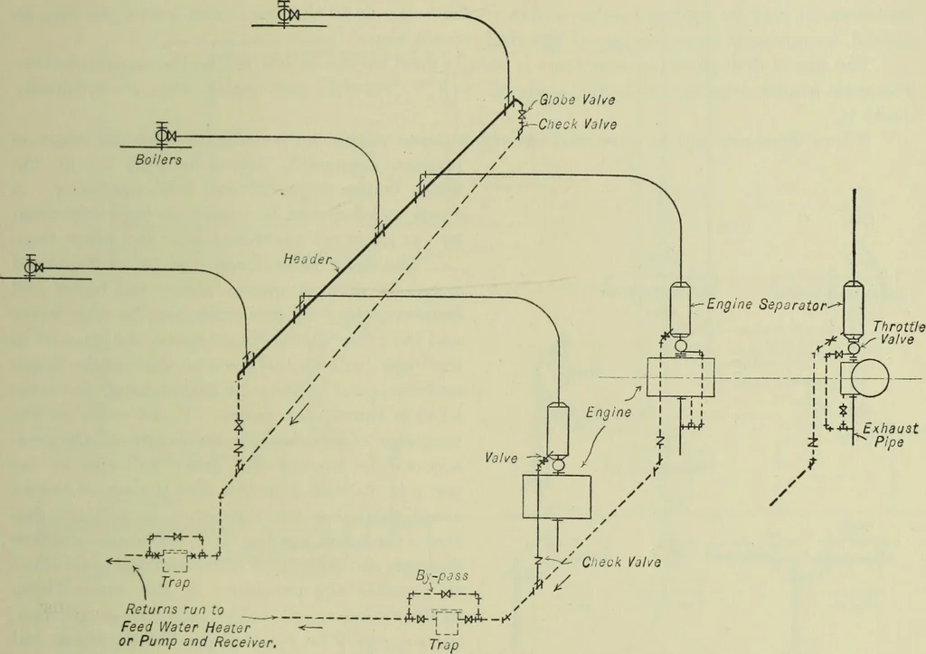 An illustration from Mechanical equipment of buildings; a reference book for engineers and architects, 1916, leaf 574