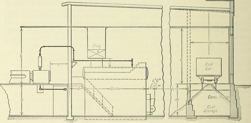 An illustration from Mechanical equipment of buildings; a reference book for engineers and architects, 1916, leaf 585