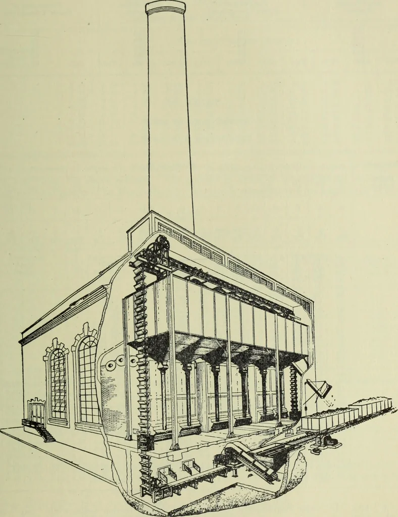 An illustration from Mechanical equipment of buildings; a reference book for engineers and architects, 1916, leaf 658