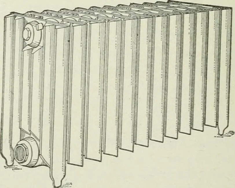 An illustration from Mechanical equipment of buildings; a reference book for engineers and architects, 1916, leaf 105