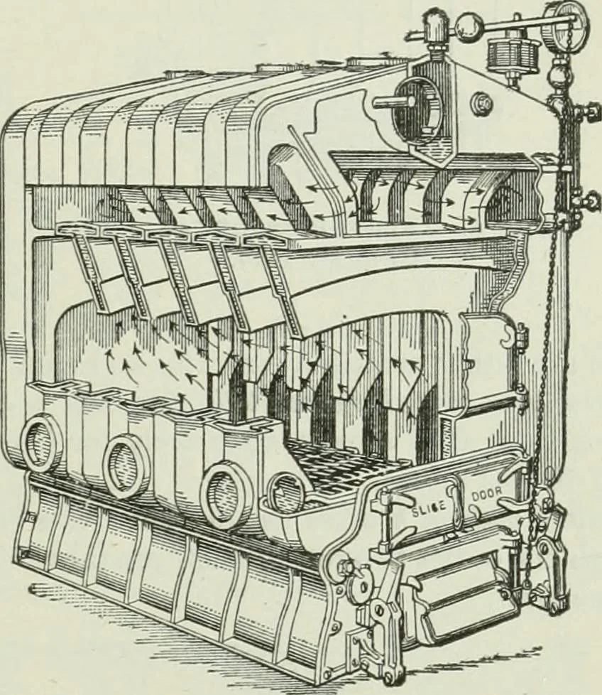An illustration from Mechanical equipment of buildings; a reference book for engineers and architects, 1916, leaf 150