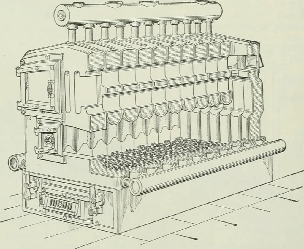 An illustration from Mechanical equipment of buildings; a reference book for engineers and architects, 1916, leaf 151