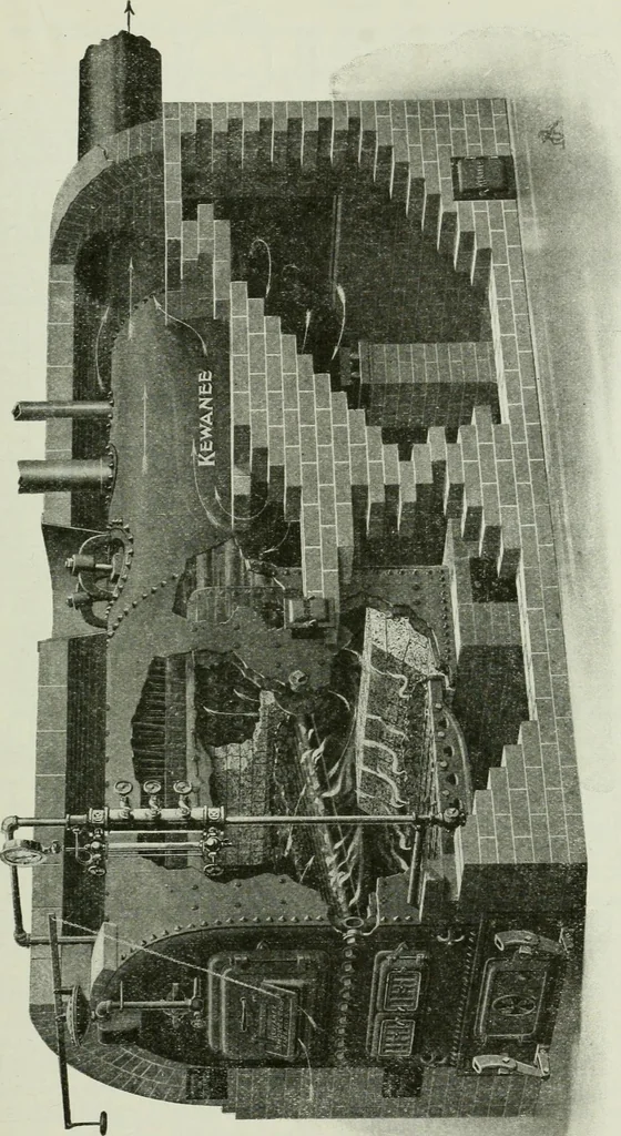 An illustration from Mechanical equipment of buildings; a reference book for engineers and architects, 1916, leaf 164