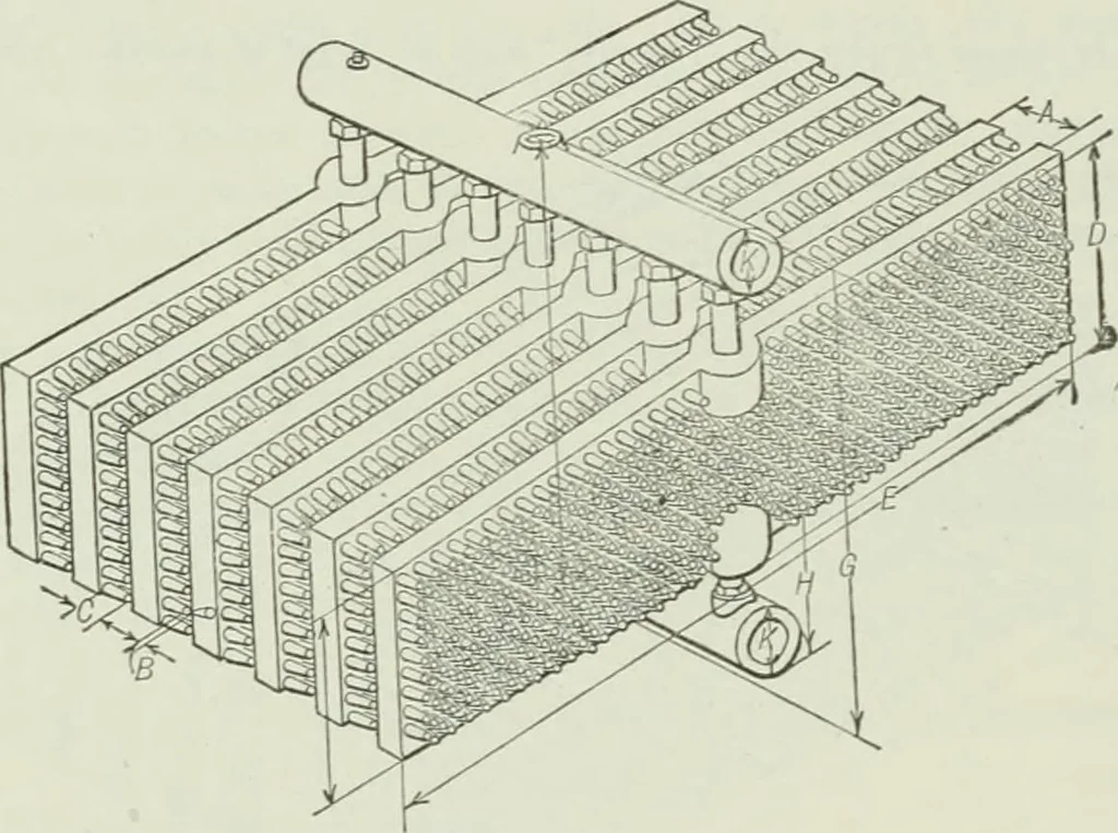 An illustration from Mechanical equipment of buildings; a reference book for engineers and architects, 1916, leaf 329