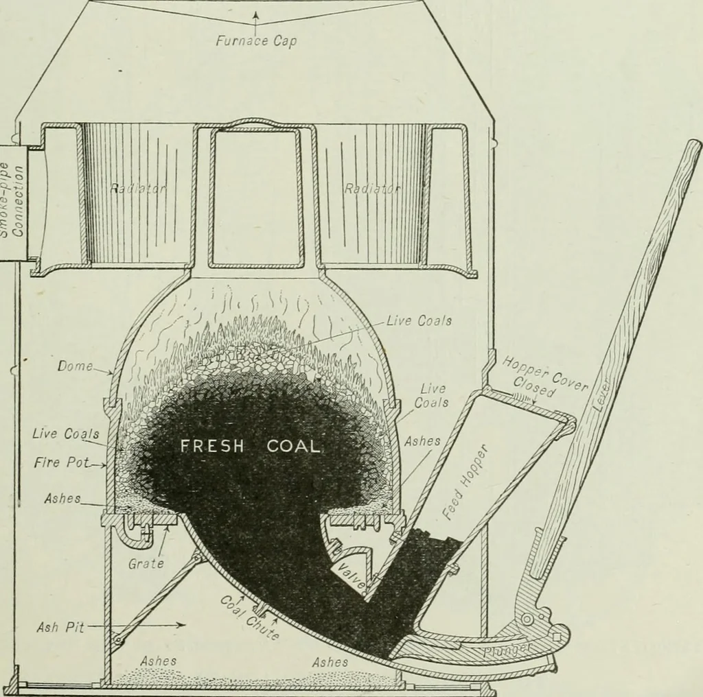 An illustration from Mechanical equipment of buildings; a reference book for engineers and architects, 1916, leaf 340