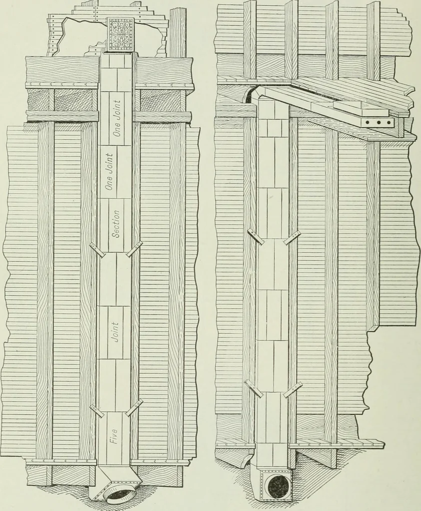 An illustration from Mechanical equipment of buildings; a reference book for engineers and architects, 1916, leaf 341
