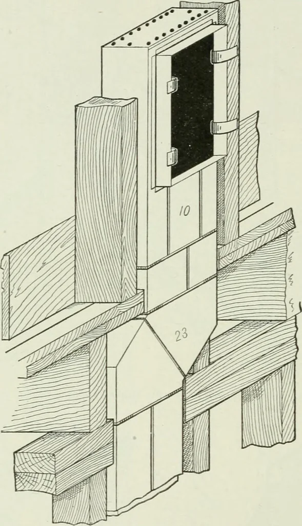 An illustration from Mechanical equipment of buildings; a reference book for engineers and architects, 1916, leaf 343