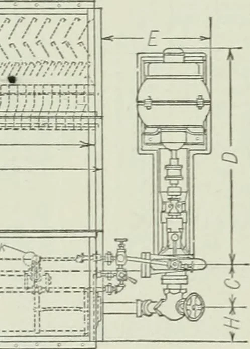 An illustration from Mechanical equipment of buildings; a reference book for engineers and architects, 1916, leaf 471