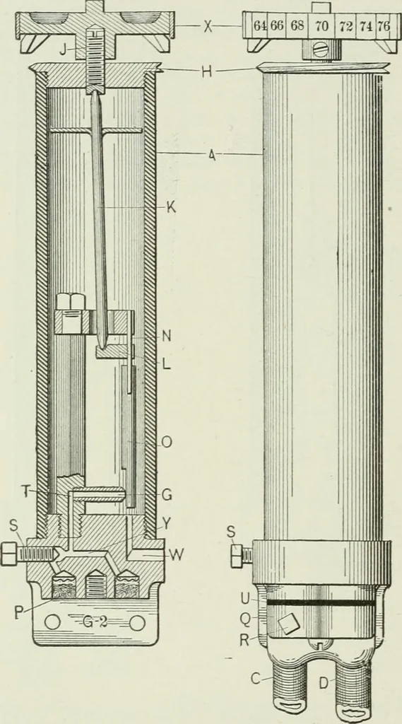 An illustration from Mechanical equipment of buildings; a reference book for engineers and architects, 1916, leaf 487
