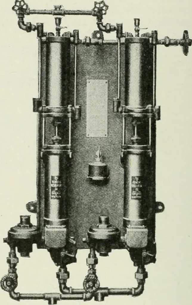 An illustration from Mechanical equipment of buildings; a reference book for engineers and architects, 1916, leaf 493