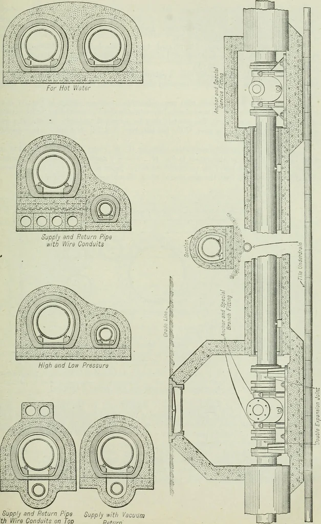 An illustration from Mechanical equipment of buildings; a reference book for engineers and architects, 1916, leaf 532