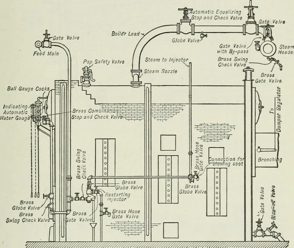 An illustration from Mechanical equipment of buildings; a reference book for engineers and architects, 1916, leaf 130