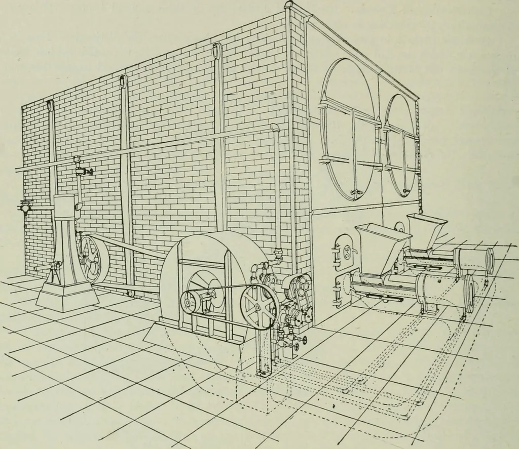 An illustration from Mechanical equipment of buildings; a reference book for engineers and architects, 1916, leaf 163