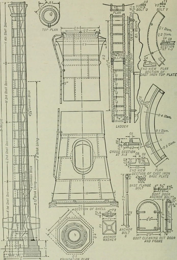 An illustration from Mechanical equipment of buildings; a reference book for engineers and architects, 1916, leaf 195