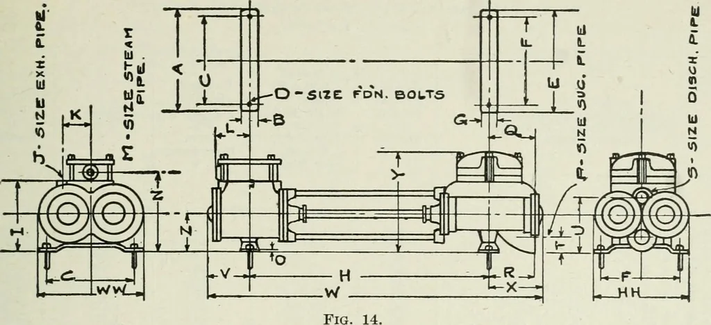 An illustration from Mechanical equipment of buildings; a reference book for engineers and architects, 1916, leaf 386