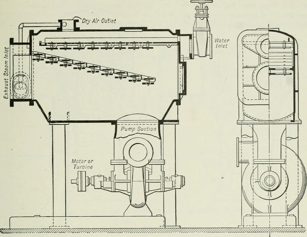 An illustration from Mechanical equipment of buildings; a reference book for engineers and architects, 1916, leaf 422