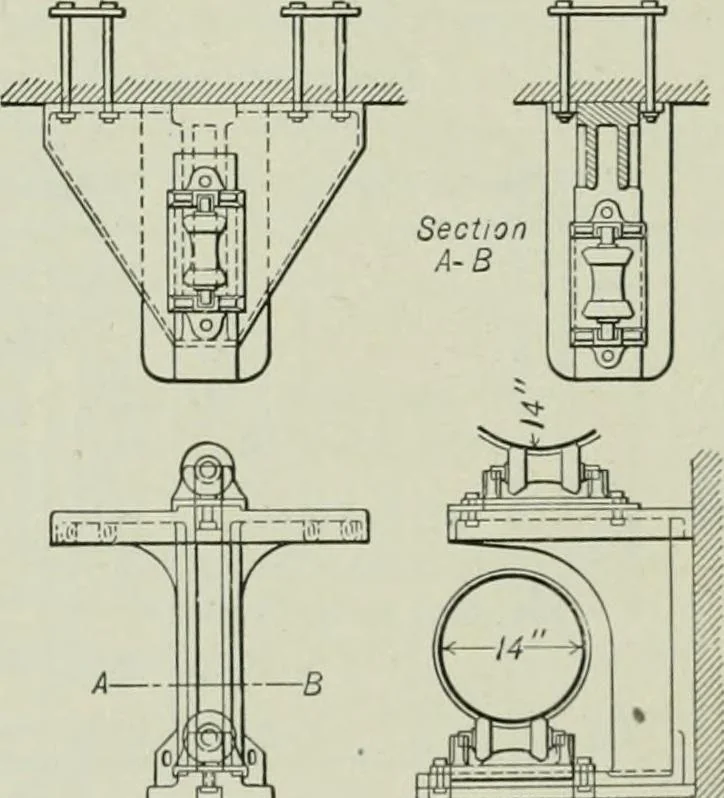 An illustration from Mechanical equipment of buildings; a reference book for engineers and architects, 1916, leaf 553