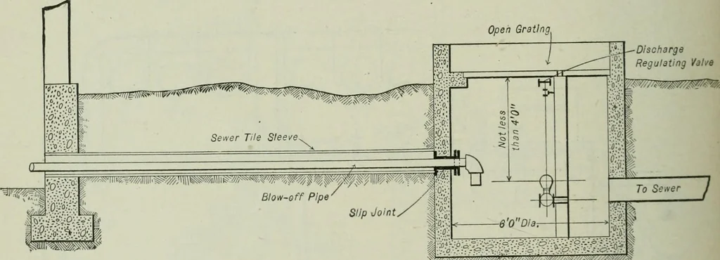 An illustration from Mechanical equipment of buildings; a reference book for engineers and architects, 1916, leaf 579