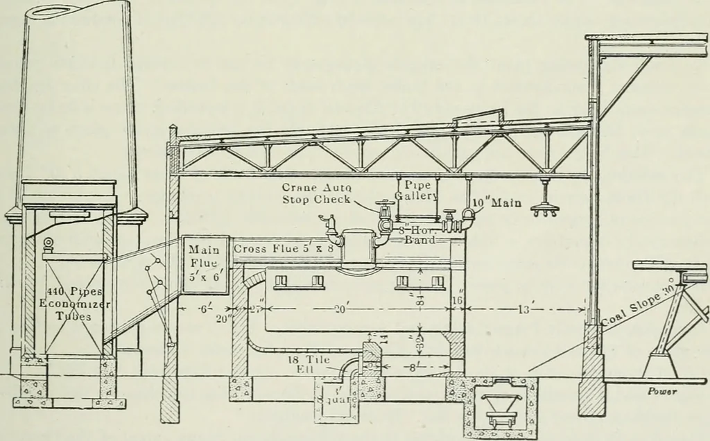 An illustration from Mechanical equipment of buildings; a reference book for engineers and architects, 1916, leaf 596