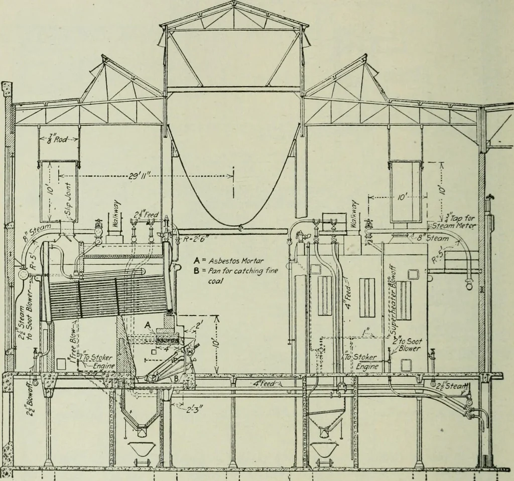 An illustration from Mechanical equipment of buildings; a reference book for engineers and architects, 1916, leaf 605