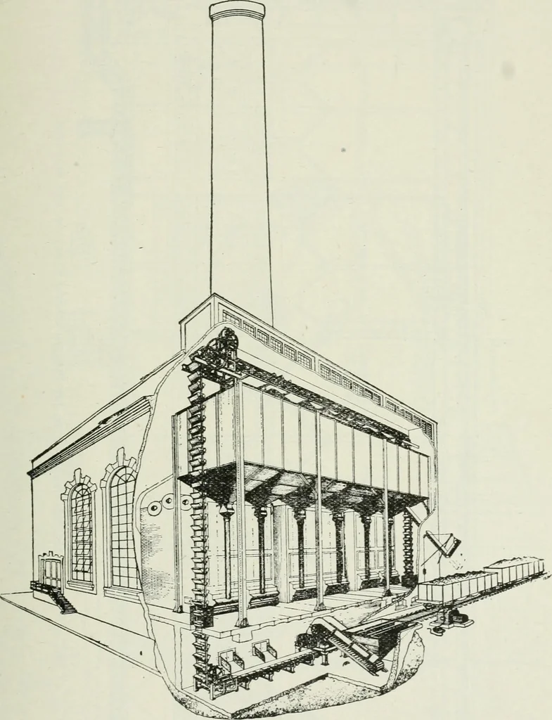 An illustration from Mechanical equipment of buildings; a reference book for engineers and architects, 1916, leaf 654