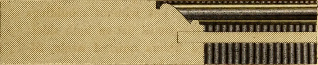 An illustration from Mechanical exercises, or, The elements and practice of carpentry, joinery, bricklaying, masonry, slating, plastering, painting, smithing, and turning, 1812, leaf 216
