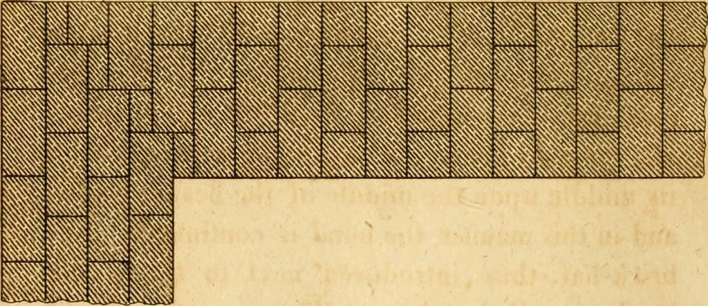 An illustration from Mechanical exercises, or, The elements and practice of carpentry, joinery, bricklaying, masonry, slating, plastering, painting, smithing, and turning, 1812, leaf 323
