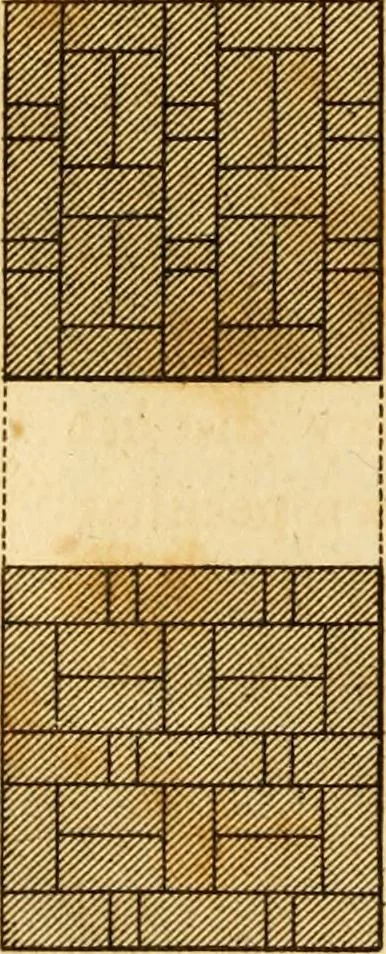 An illustration from Mechanical exercises, or, The elements and practice of carpentry, joinery, bricklaying, masonry, slating, plastering, painting, smithing, and turning, 1812, leaf 335
