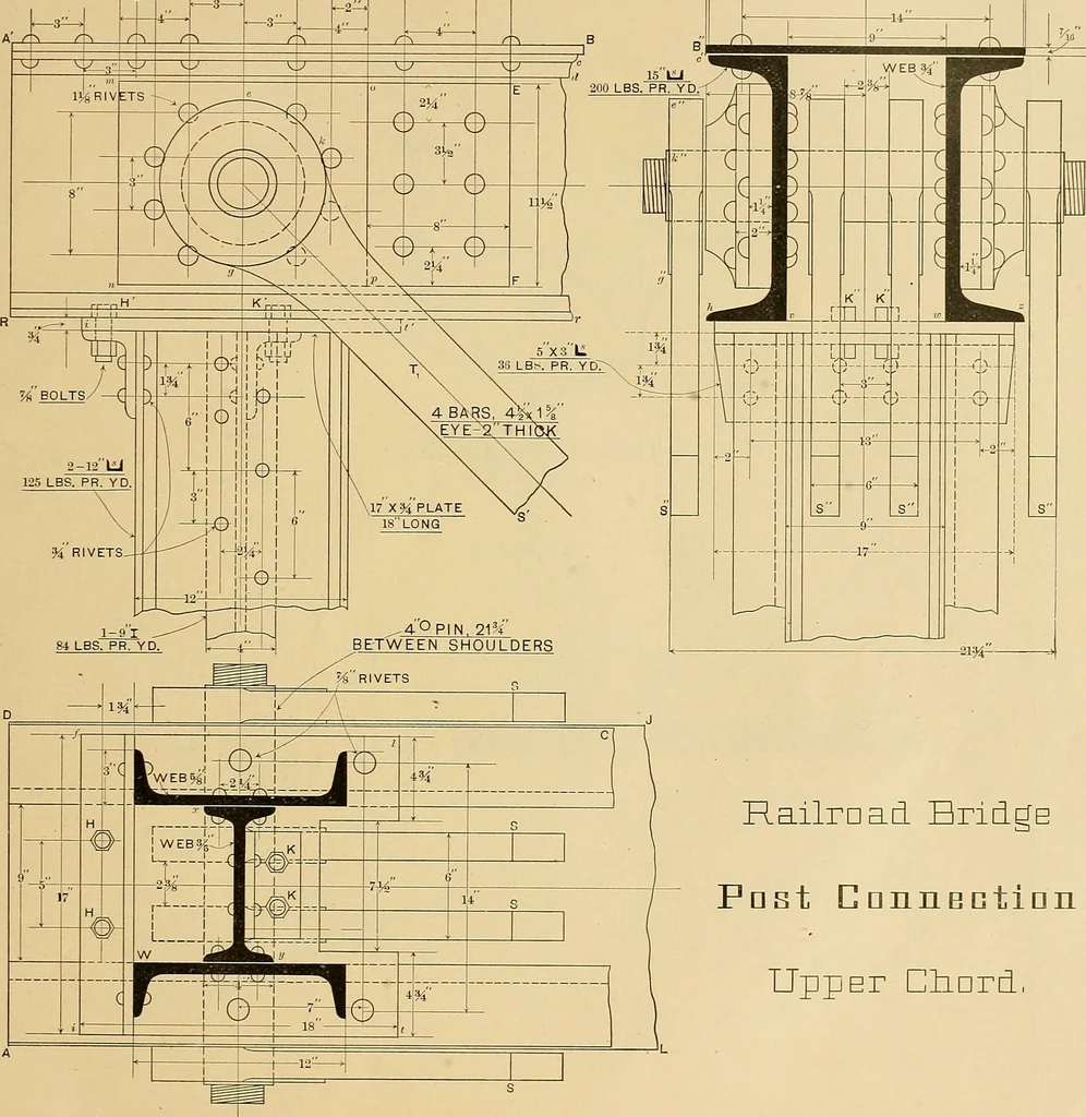 An illustration from Mechanical graphics. An educational course on the theory and practice of mechanical drawing, 1890, leaf 40