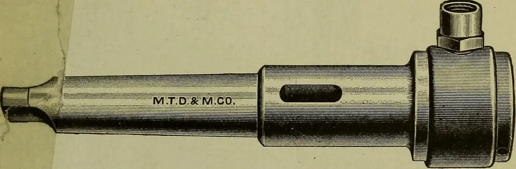 An illustration from The mechanical index, 1904. A complete index to the names and addresses of all manufacturers in the United States of mechanical appliances, machinery and tools operated by steam, electricity, water, hand or foot power, 1904, leaf 10