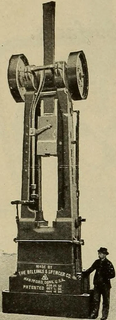 An illustration from The mechanical index, 1904. A complete index to the names and addresses of all manufacturers in the United States of mechanical appliances, machinery and tools operated by steam, electricity, water, hand or foot power, 1904, leaf 1003