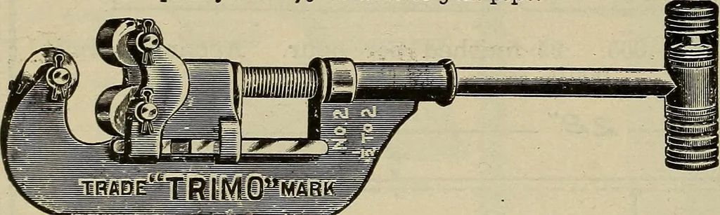 An illustration from The mechanical index, 1904. A complete index to the names and addresses of all manufacturers in the United States of mechanical appliances, machinery and tools operated by steam, electricity, water, hand or foot power, 1904, leaf 1003