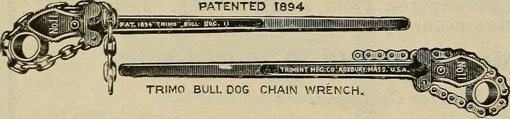 An illustration from The mechanical index, 1904. A complete index to the names and addresses of all manufacturers in the United States of mechanical appliances, machinery and tools operated by steam, electricity, water, hand or foot power, 1904, leaf 1003